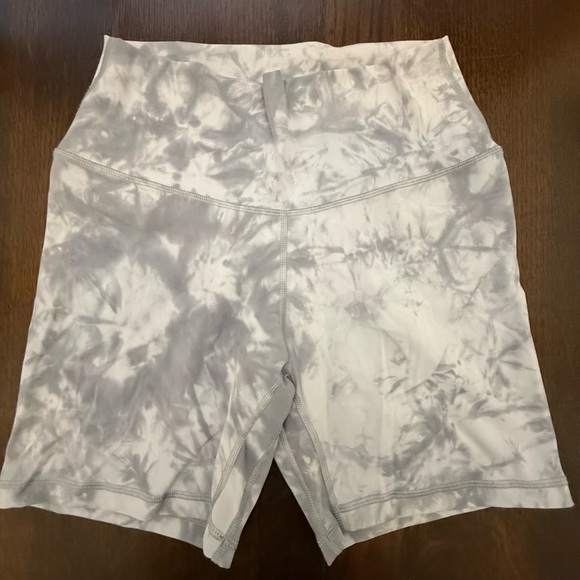 Yunoga Pants - Yunoga Gray Tie-Dye Biker Shorts high waisted 6 in inseam size large